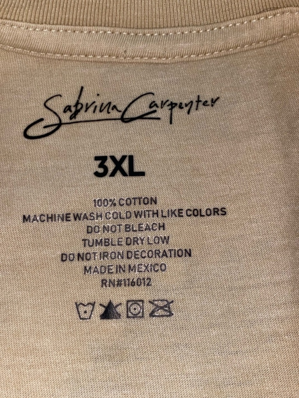 SABRINA CARPENTER Authentic Concert Tour Tee - Picture 6 of 6